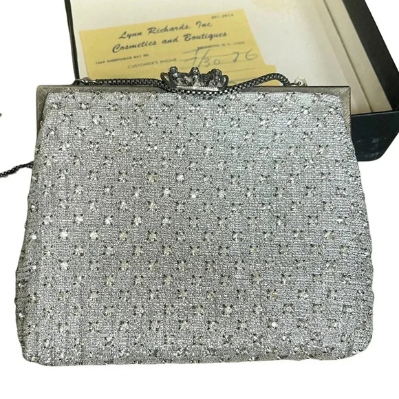 LYNN RICHARDS Crystal Evening Purse W Original Box - Picture 1 of 12